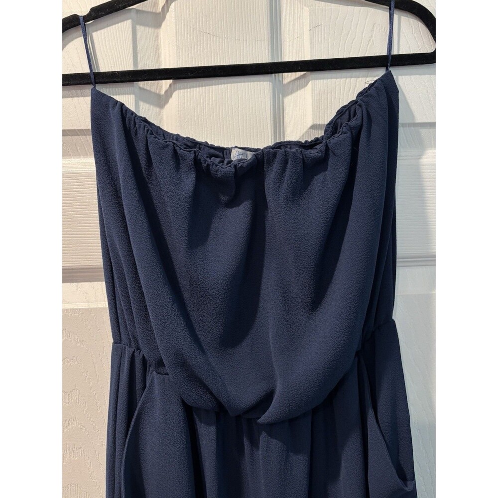 Women’s Abbeline Navy Strapless Jumpsuit Size Large Summer Garden Party Yachting